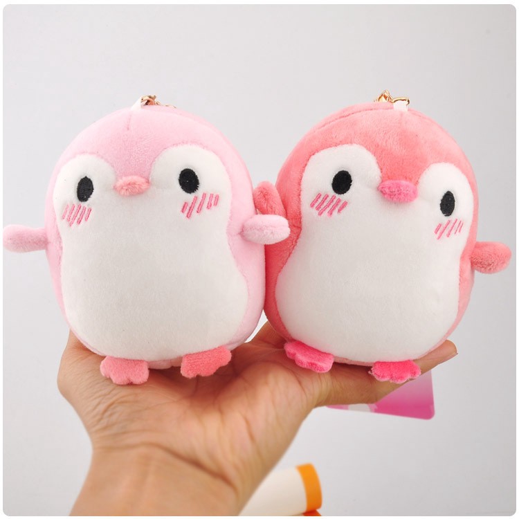 pink stuffed penguin
