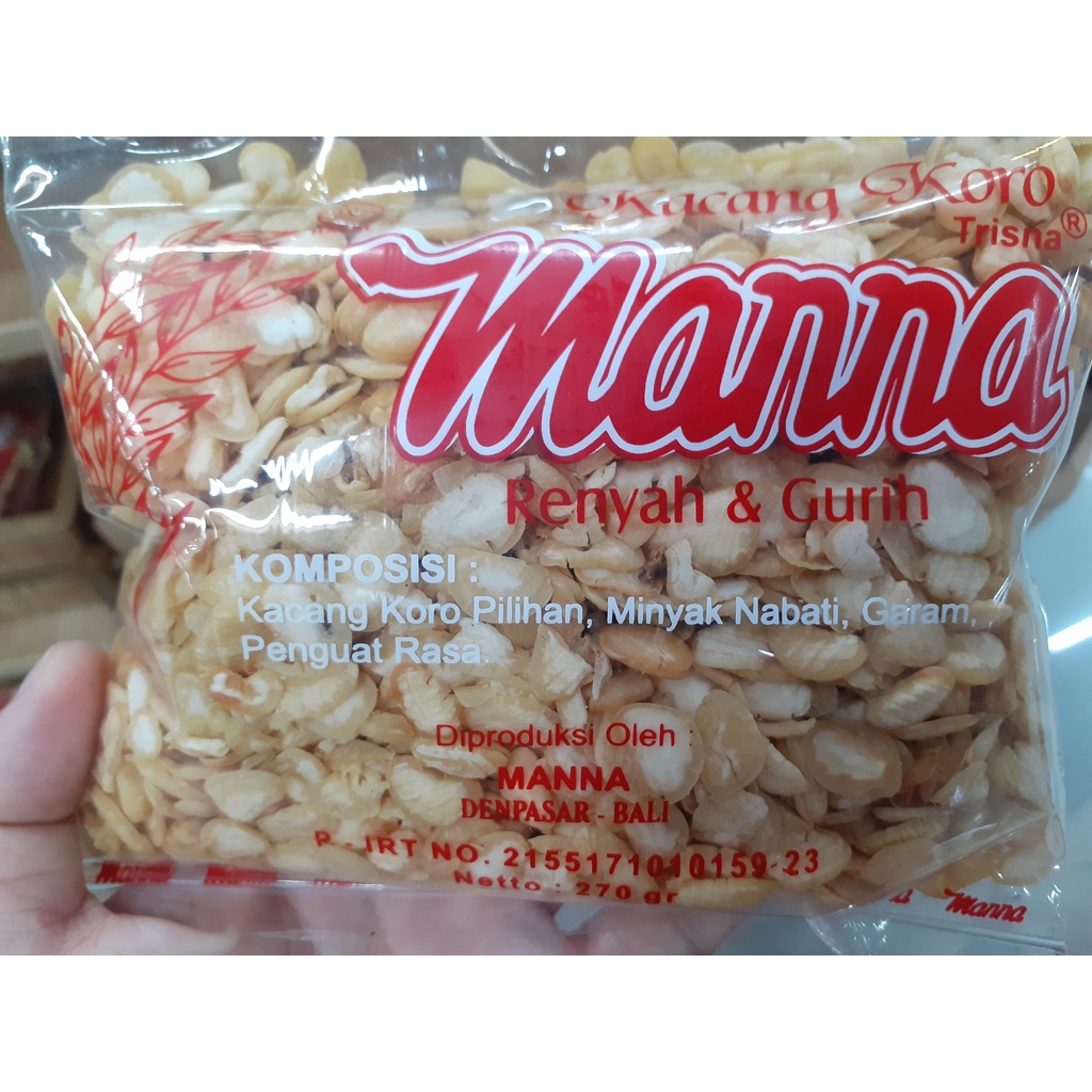 KACANG KORO MANNA 150GR ASLI BALI