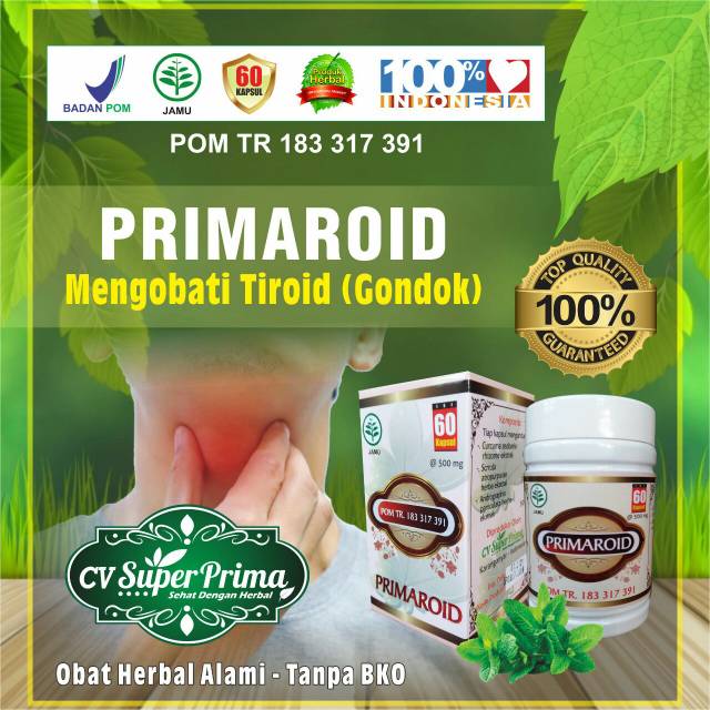 HERBAL EXTRAK TIROID  ISI 60 KAPSUL MENGOBATI GONDOK