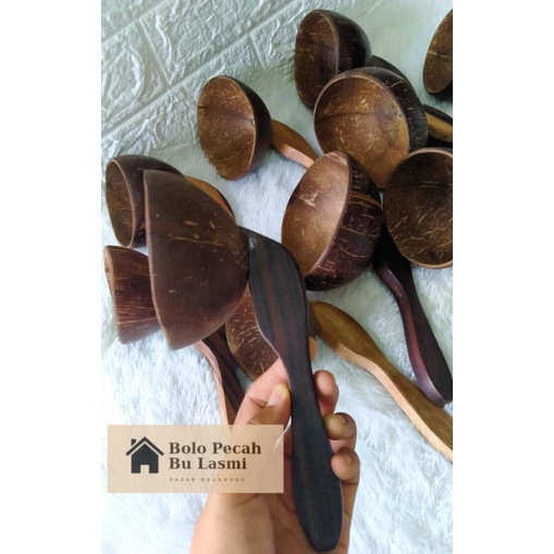 Centong Nasi PADANG Batok Kelapa / Centong Nasi Kayu / Centong Nasi Batok Kelapa