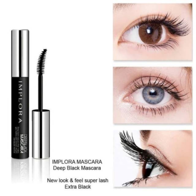 Implora Try These Deep Black Mascara Rumah Cantik 354 Mascara Tahan Lama dan Membuat Bulu Mata Lebih Indah