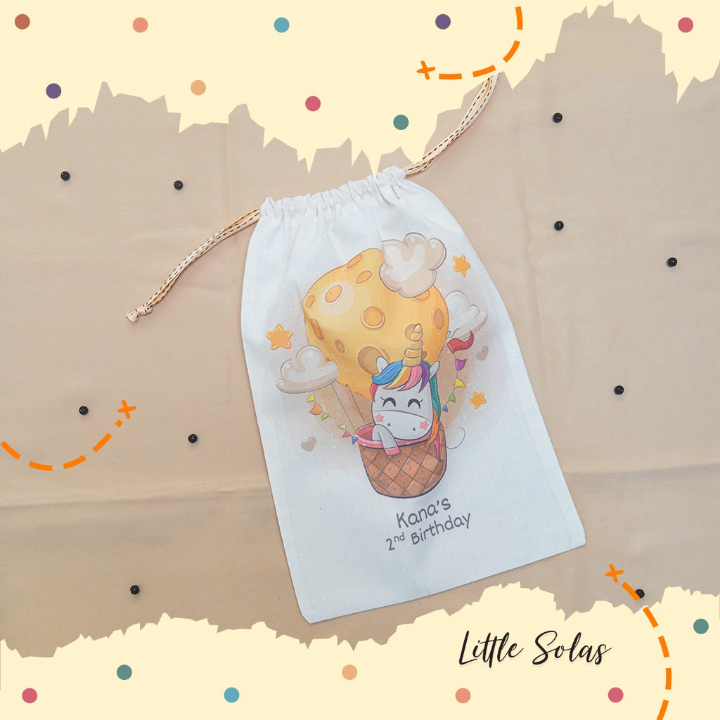 

Pouch Serut Souvenir Ulang Tahun Anak / Goodie Bag Ultah