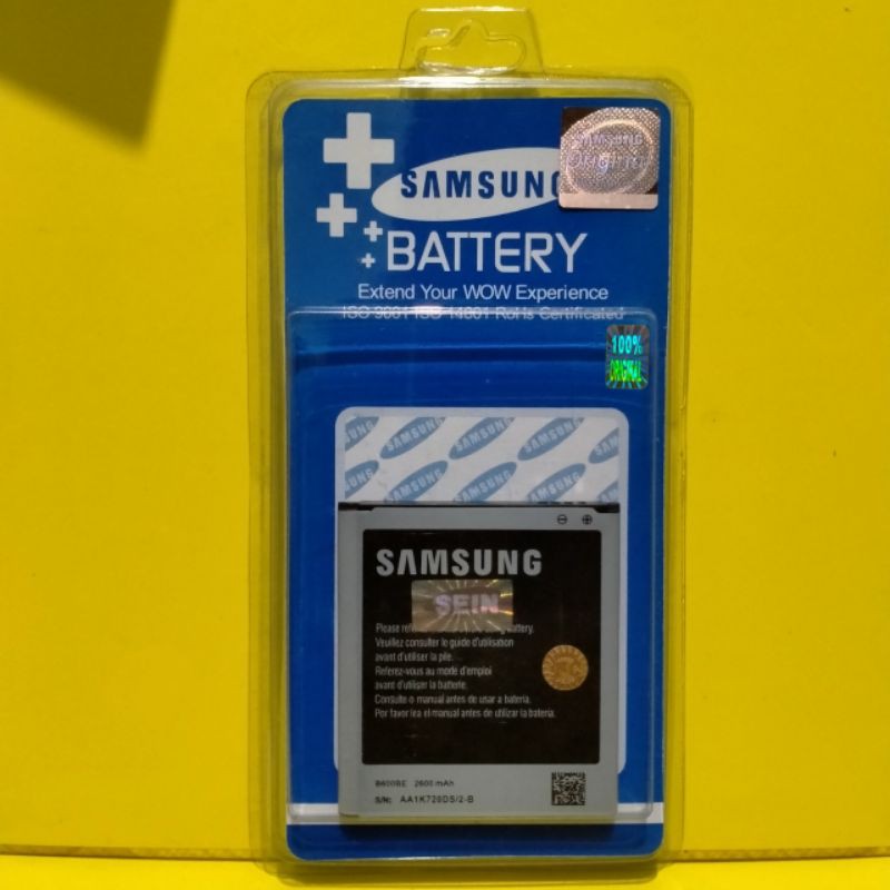 Baterai Samsung Galaxy S4 I9500 Original SEIN Batre Batrai HENDPHONE GRAND2 G7102 Battery B600BE