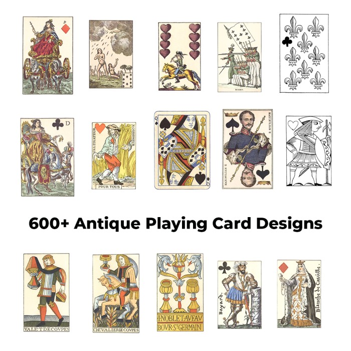 Antique Playing Card Designs - Vector Designs