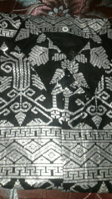 Couple Ayah&anak - Batik Atasan Pria -batik Couple Keluarga Motif Prada Anjani Silver