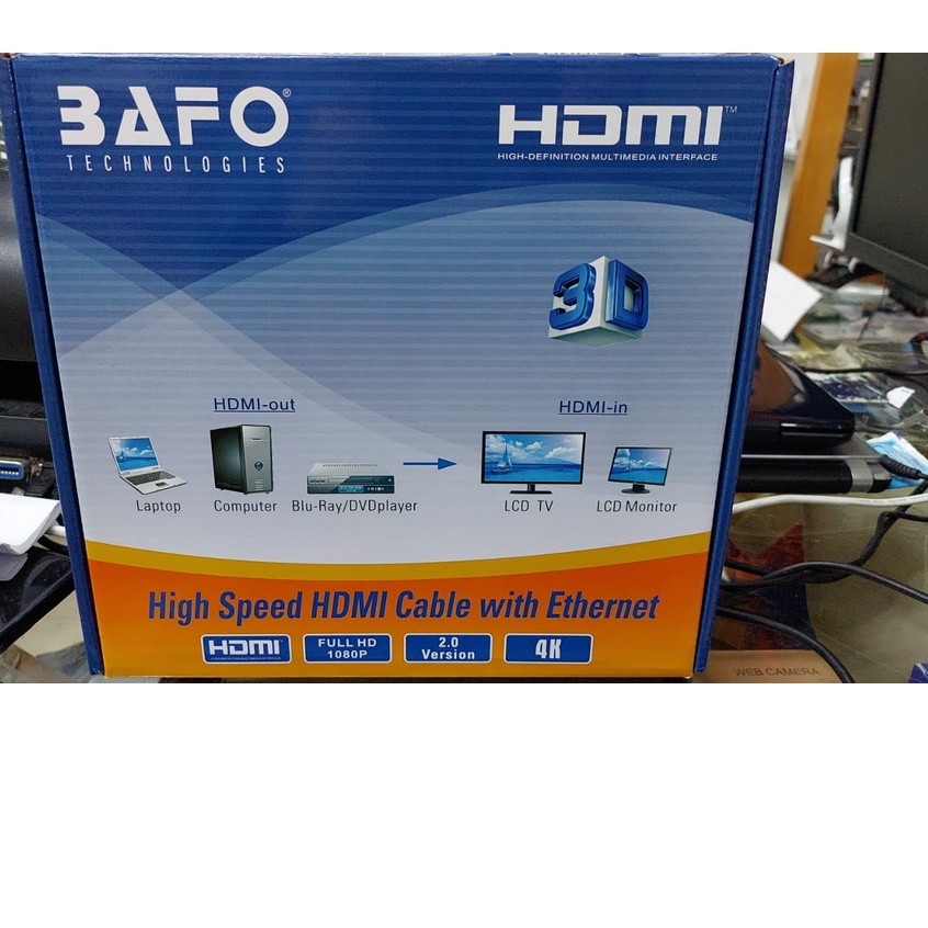 Kabel Hdmi Bafo 25m / High Speed 25m Full Hd / 25 Meter V1.4