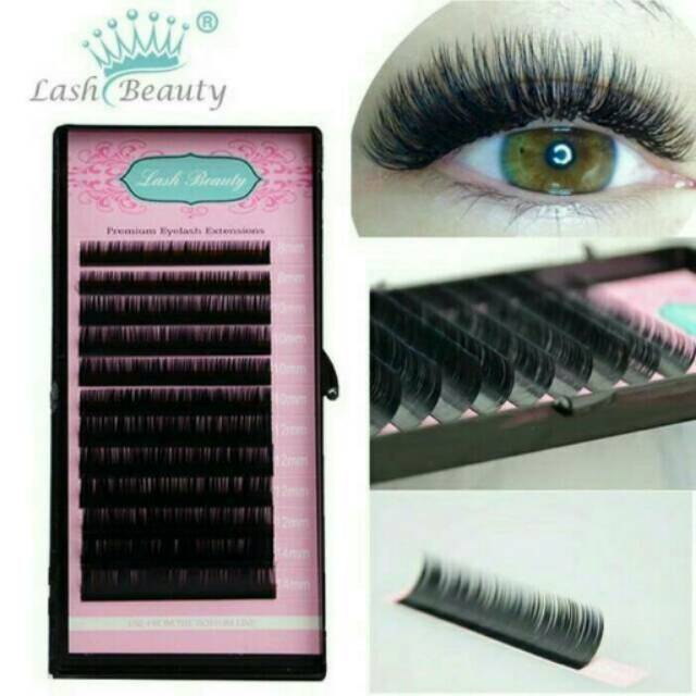 Qeelasee Lash beauty mix size eyelash extension bulumata sambung