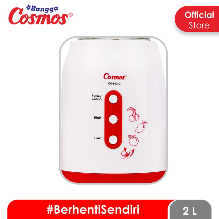 COSMOS Blender 3 Tabung Kaca 2 Liter CB 812G - Garansi 1 Tahun