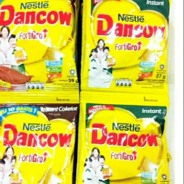 

Susu bubuk Dancow instant sachet isi 10bks