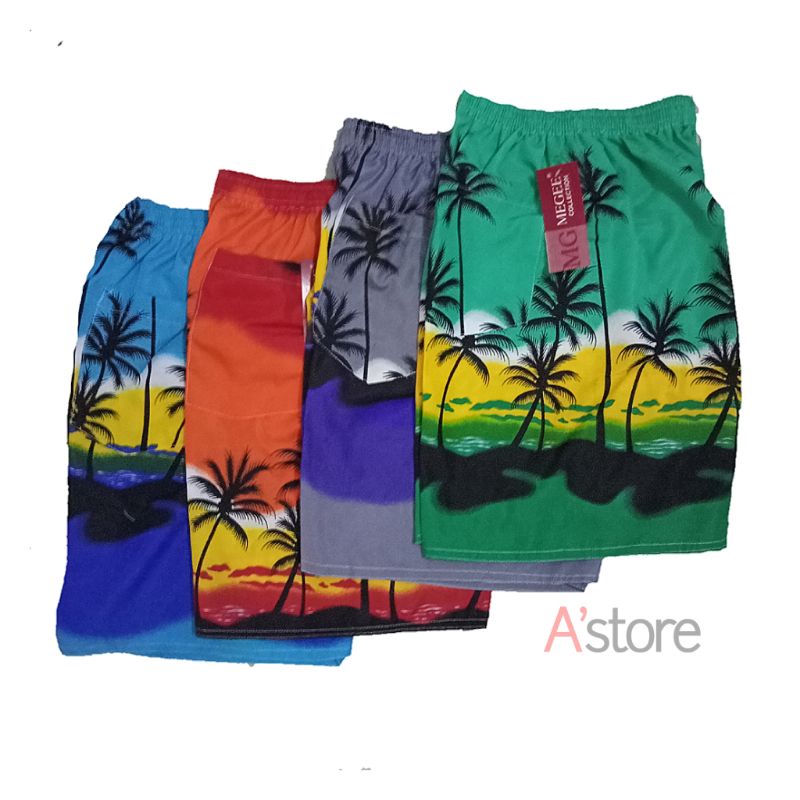 Celana Pendek Pria Kolor Dewasa Pantai Renang Surfing Motif Fashion