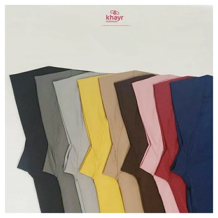 Khimar madina series khayr moswear bergo instant hijab dagu spandex