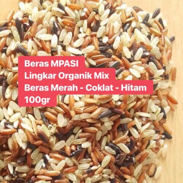 

Lingkar Organik Beras Mix MPASI (Hitam Merah Coklat) 100gr