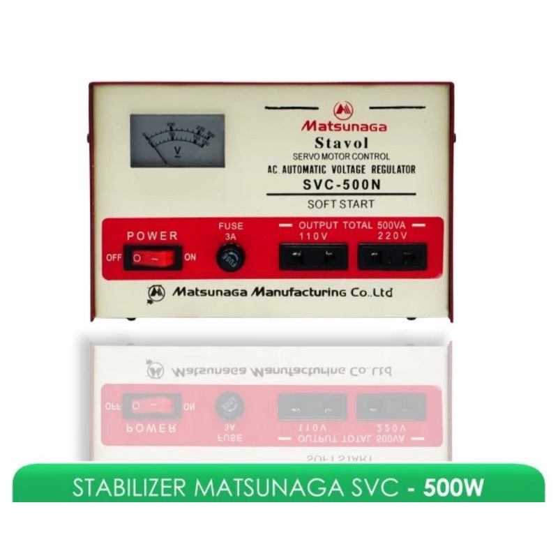 MATSUNAGA STABILIZER 500WATT ORIGINAL MATSUNAGA