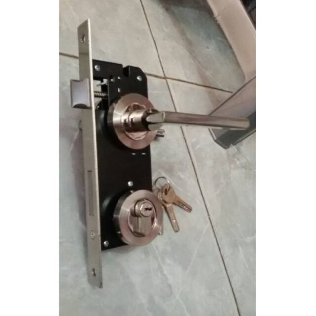 handle roses stainless + kunci