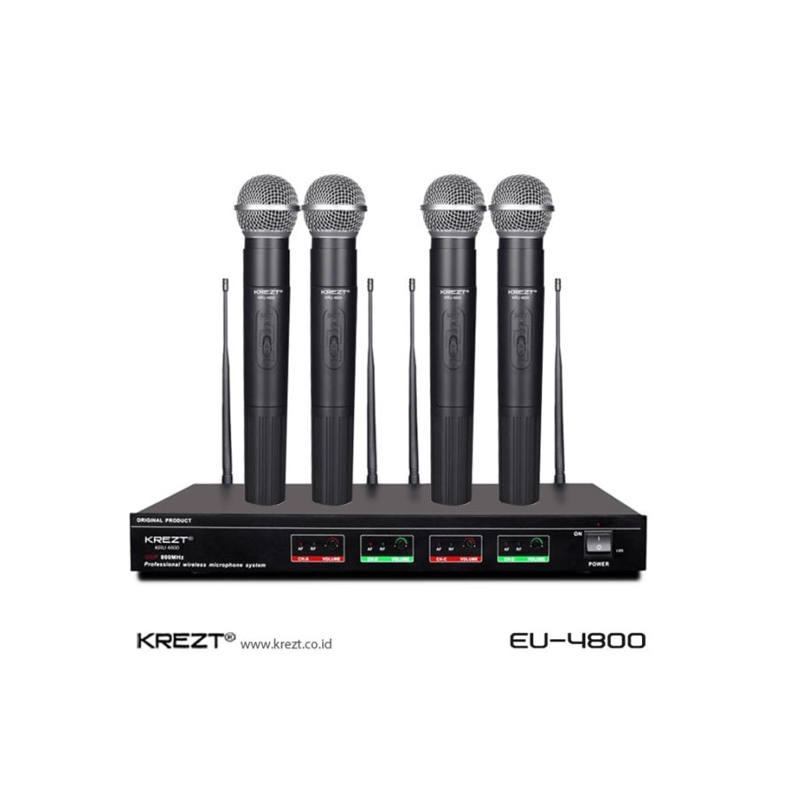 Mic Wireless krezt Kru 4800 Krezt Kru-4800 Handheld Original
