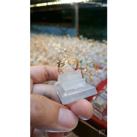 cincin bunga emas 700 asli