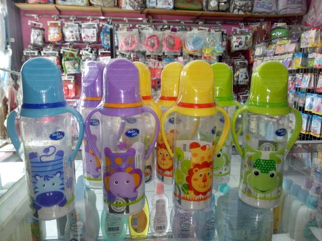 Botol Susu Baby Safe Karaktet Animal Lucu 250 Ml Dengan Pegangan BPA free