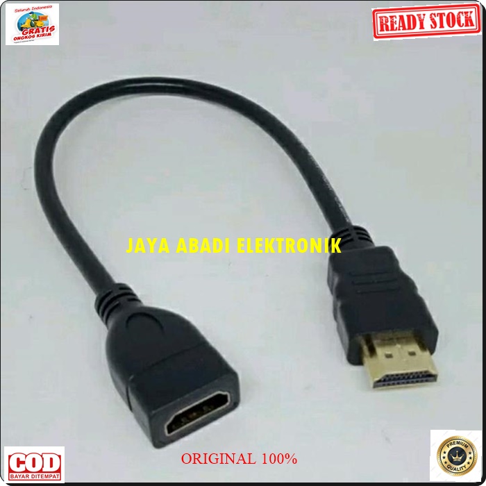 G294 KABEL EXTENSION HDMI 30 CM SAMBUNGAN JACK MALE FEMALE BISA UNTUK SAMBUNGAN LAPTOP TV PS GAMBAR SUARA KONEKTOR PLUG BOOT KOMPUTER SWITCH ROUTER MODEM COMPUTER CABANG ANYCAST DVD DONGLE PRAKTIS DAN MUDAH DIGUNAKAN HARGA TERJANGKAU