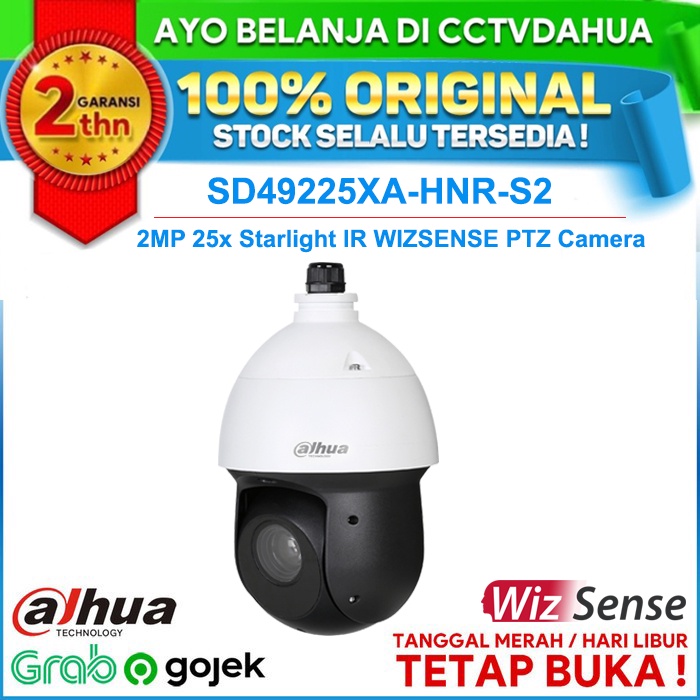 DAHUA SD49225XA-HNR-S2 2MP 25x STARLIGHT WIZSENSE NETWORK PTZ CAMERA