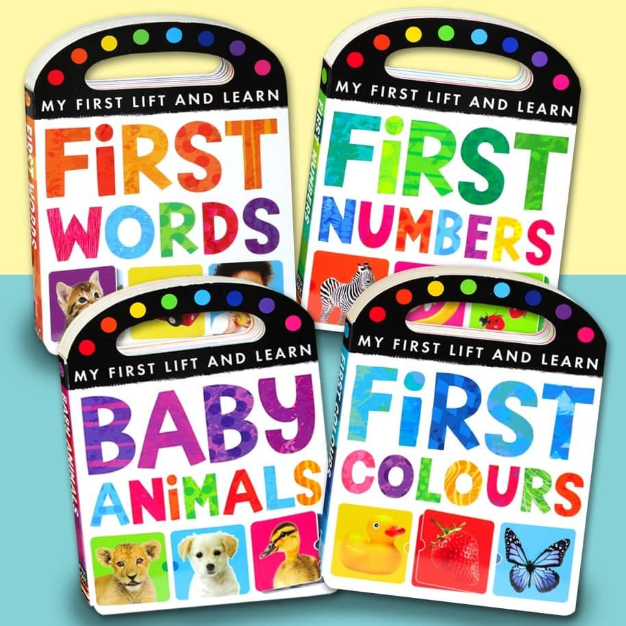 [Little Tiger] Baby Animals / First Numbers / First Colours / First Words My First Lift and Learn Bo