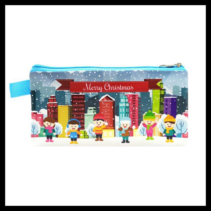 

Christmas Case Happy Kids Biru Tempat Pensil Souvenir Natal Gereja