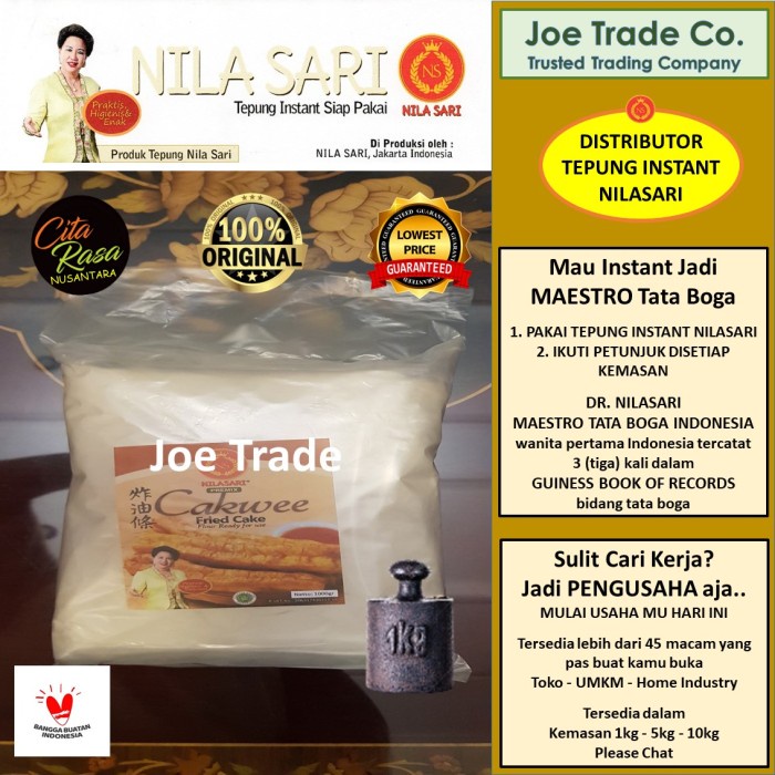 

✨COD✨ Tepung Instant Cakwe 1 kg Premix Nilasari