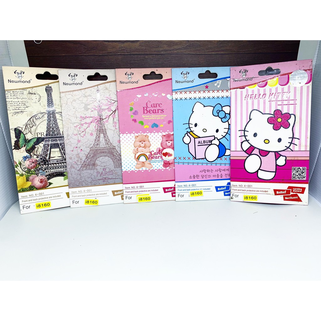 Newmond Screen Guard Stiker Pelindung Layar Hello Kitty Paris Sakura Teddy Bear Samsung Ace 2/ i8160