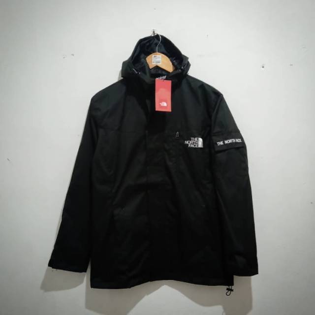 BISA COD TNF jaket waterproof outdoor saku samping