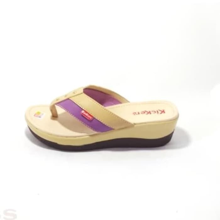  Sandal  Wedges  Wanita Jepit Murmer Ungu  Shopee Indonesia