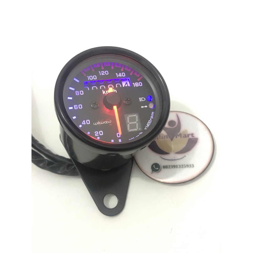 speedometer kilometer hitam plus rpm plus sen 5 in 1 kilo meter analog variasi