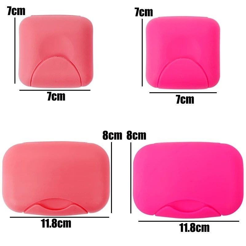 Portable Travel Sealed Soap Box/ Candy Color Waterproof Leakproof Soap Container/ Home Outdoor Soap Dish Organizer With Lid