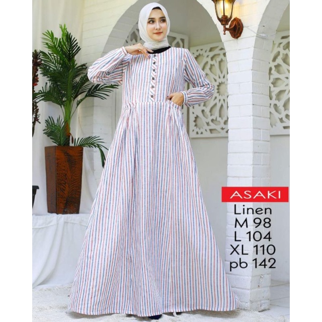 (COD)NEW GAMIS LINEN/GAMIS KEKINIAN/BRAND PESTA MEWAH