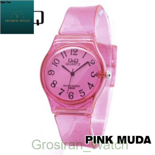 Jam Tangan Pria/Wanita Q&amp;Q Jelly Transparan -16 [G_W]