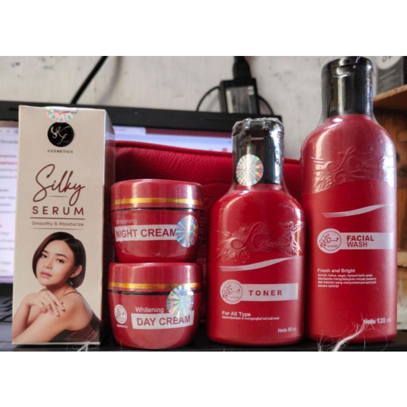 promo paket cream lc beauty plus serum silky