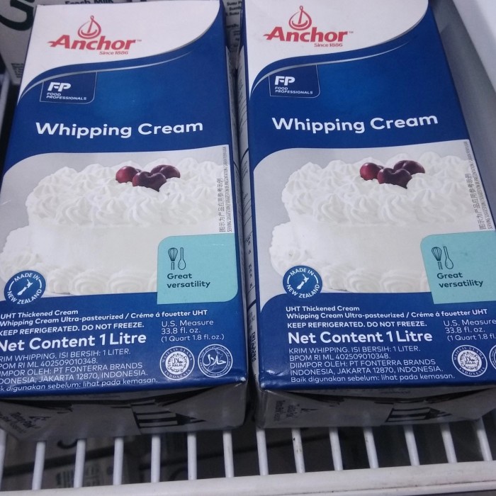 

Krim- Anchor Whipping Cream 1Liter -Krim.