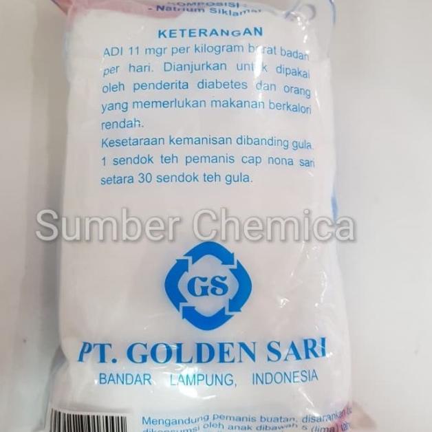 

1 KG SODIUM/NATRIUM SIKLAMAT/PEMANIS BUATAN/CAP NONA SARI