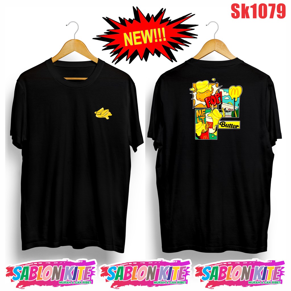 MURAH!!! KAOS TAEHYUNG LIVE POP! KOMPLIT BUTTER SK1079 JK FG SG JH UNISEX COMBED 30S