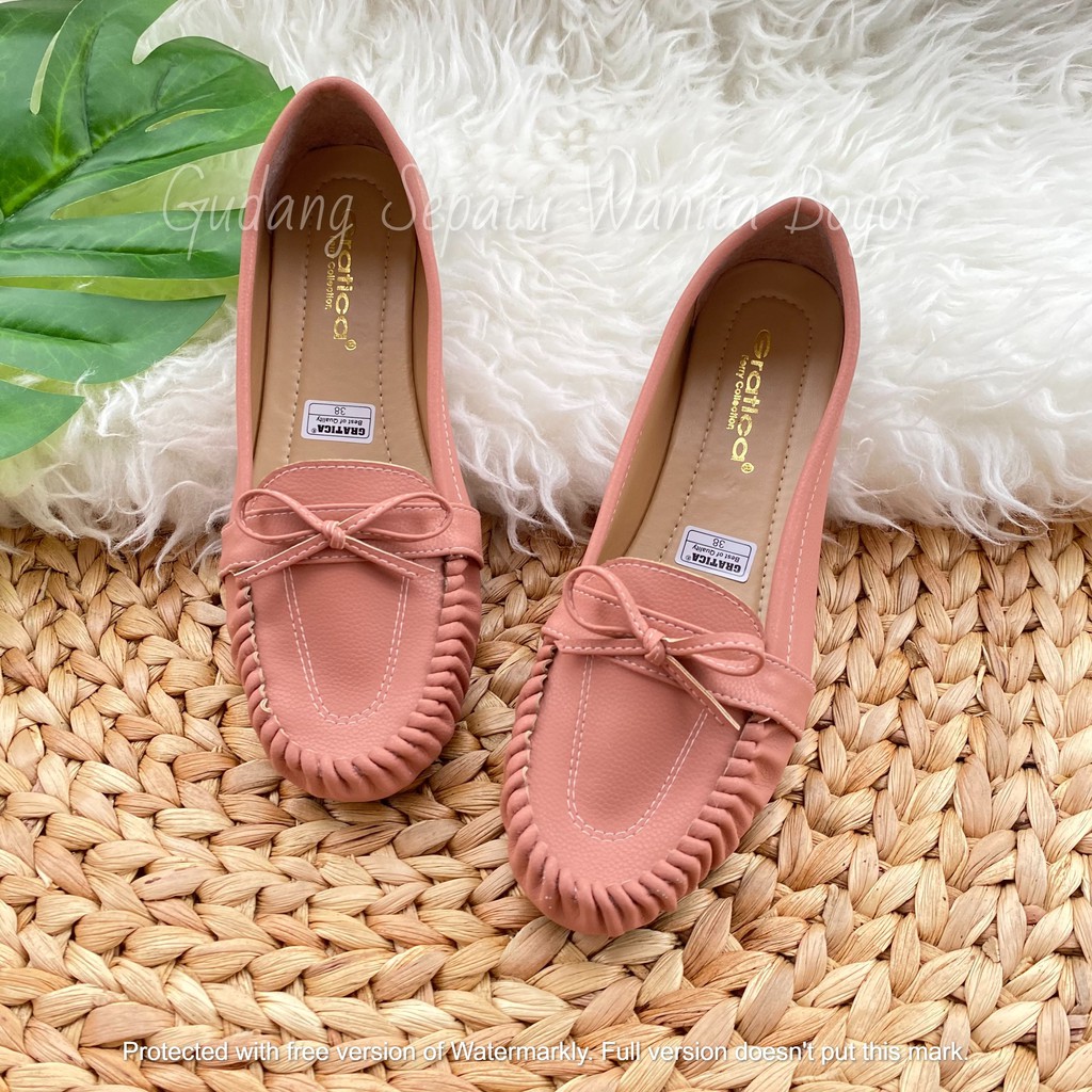 Gratica Sepatu Wanita Rajut Mocasin Flat Shoes RJ 28