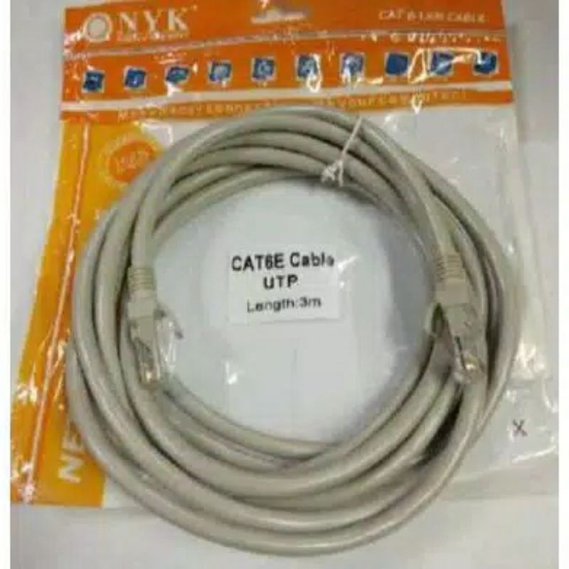 KABEL LAN CAT 6E 40M, KABEL LAN UTP CABLE LAN 40M CAT 6E + RJ 45