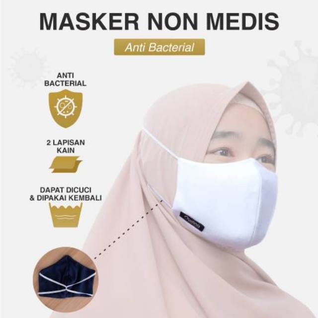 MASKER NONMEDIS AUDINA ANTI BAKTERIAL