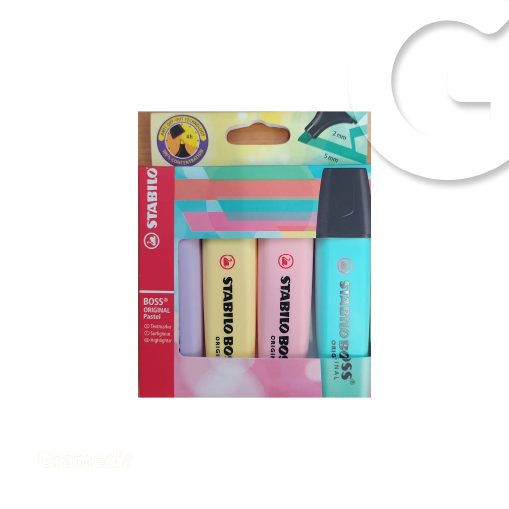 

Gramedia Gorontalo - Stabilo Boss Pastel Set 4