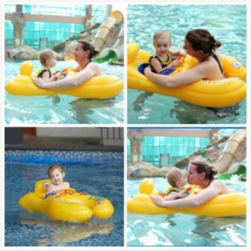 Ban Pelampung Duduk Kolam Renang Bayi inflatable Baby Boat Ban Renang Celana Bayi Couple Mom and Baby
