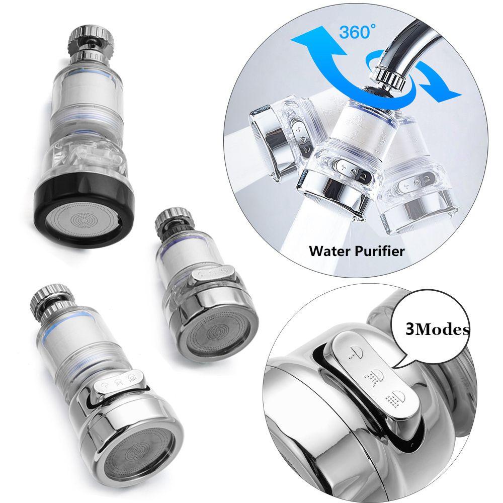 Wonder Swivel Tap Alat Semprot Konektor Hardware Hemat Air360°  Aerator 3mode Kepala Tap