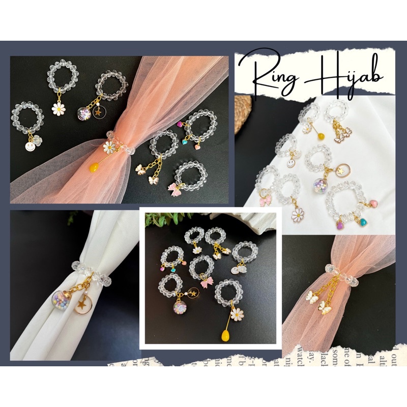 Ring Cincin , Ring Hijab Kristal Model Terbaru