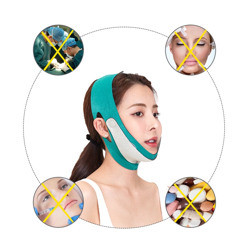 【V-shape】Sabuk Penirus Pipi Wajah Murah/Wajah Slimming Face/V-shape Sliming Cheek Belt/Face Lift Up Belt/V-shape Wajah Slimming Face