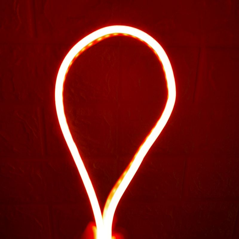 LED alis eagle eyes drl motor led alis motor mobil warna 12volt model pipih bukan bulat Panjang 30 Cm-Merah