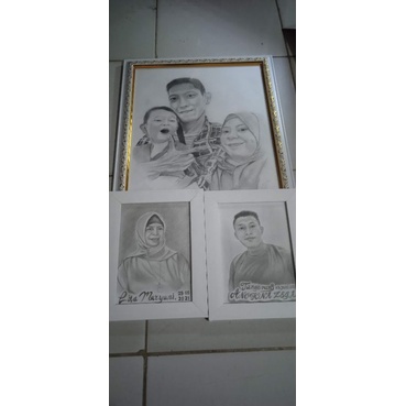 

lukisan wajah untuk/kado/prewed