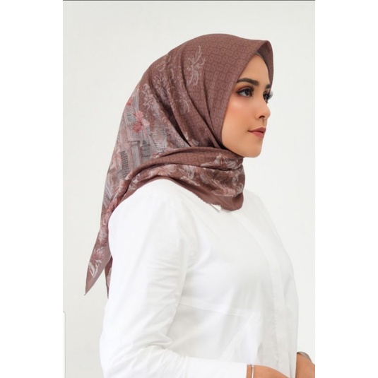 Ready Buttonscarves malaya brown tapis New