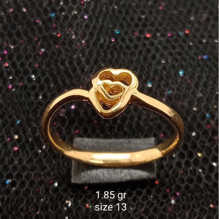 Cincin Emas 17K - 1.85 gr Kadar 750 - 1269