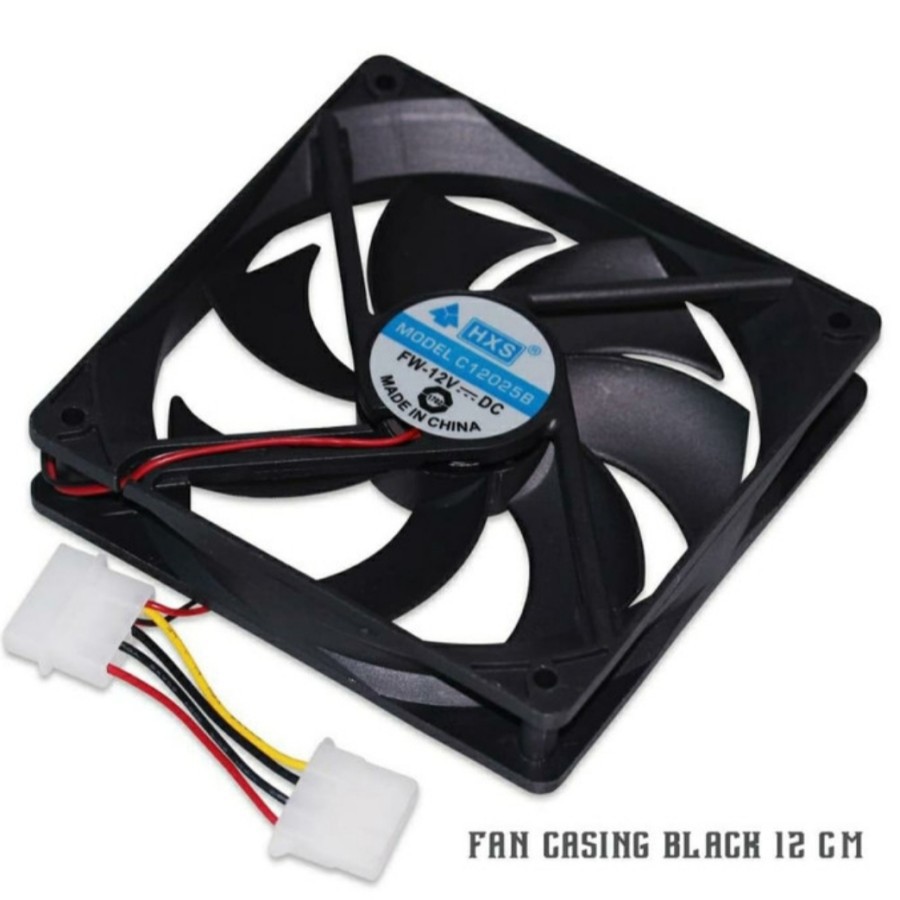 Fan Casing 12cm Hitam - NON LED